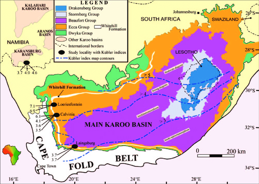 South Africa geology